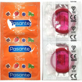 PASANTE - STRAWBERRY FLAVOR CONDOMS BAG 144 UNITS